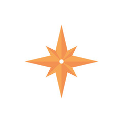 gold star decoration ornament icon