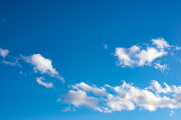 Blue sky with white clouds