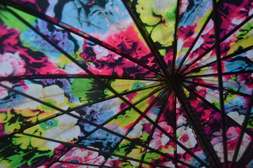 Fototapeta na wymiar side of umbrella