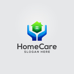 Home care renovation and build logo template