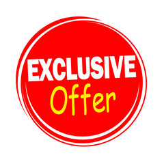 EXCLUSIVE OFFER - PROMOTION LABEL - ADVERTISEMENT