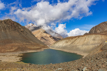 Suraj Tal or Suraj Tal Lake also called Surya taal, is a sacred body of water, literally means the Lake of the Sun God, and lies just below the Bara-lacha-la pass in Himachal pradesh,India