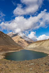 Suraj Tal or Suraj Tal Lake also called Surya taal, is a sacred body of water, literally means the Lake of the Sun God, and lies just below the Bara-lacha-la pass in Himachal pradesh,India