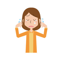 泣く　涙　女性　悲しい　