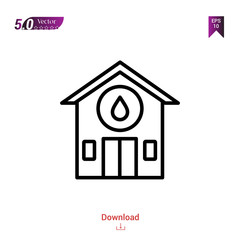 Outline blood icon. blood icon vector isolated on white background. Graphic design, material-design, healthcare icons, mobile application, logo, user interface. EPS 10 format vector