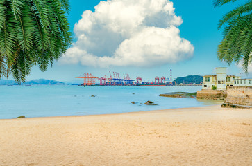 Obraz premium Beach in Gulangyu Island, Xiamen province, China