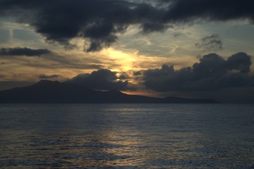 Sunrise at the beach of Mabini Batangas Philippines