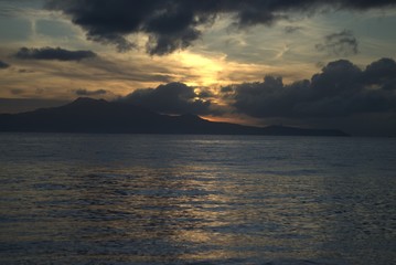 Sunrise at the beach of Mabini Batangas Philippines