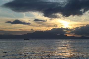 Sunrise at the beach of Mabini Batangas Philippines