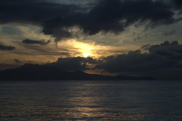 Sunrise at the beach of Mabini Batangas Philippines