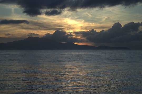 Sunrise at the beach of Mabini Batangas Philippines