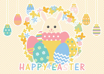 イースターエッグ　春　復活祭　イラストセット