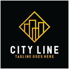 City Line Logo Design Inspiration For Business And Company