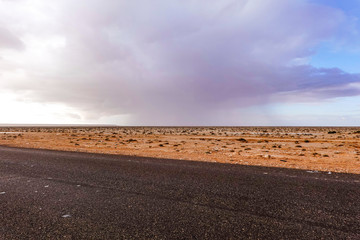 Marsa Matruh, Egypt a desert road.