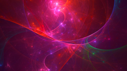 Obraz premium Fractal 3D rendering abstract and shiny background