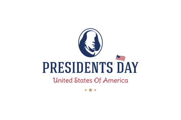 Happy Presidents day. Typography inscription for banners, greeting cards, gifts etc. Flat vector illustration EPS10