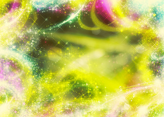 Grass with magic starry glows © AnnaPa