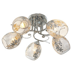 Obraz premium Chandelier in vintage style isolated on white background