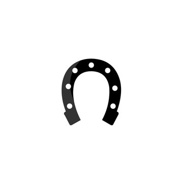 recommend clip art: Horseshoe flat design illustration, Luck, success symbol