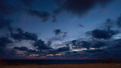 Beautiful cloudscape over Black sea