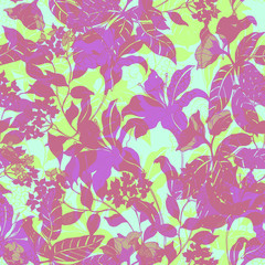 Beautiful seamless floral pattern background. 