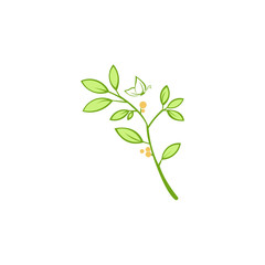 Trendy Tropical Leaves Vector Design, farm fresh and natural product labels and badges collection for food market, , organic products promotion, healthy life and premium quality food and drink.