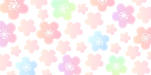 梅　花　春　背景