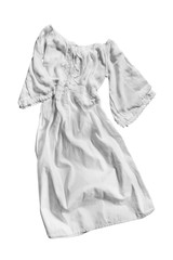 White dress isolated