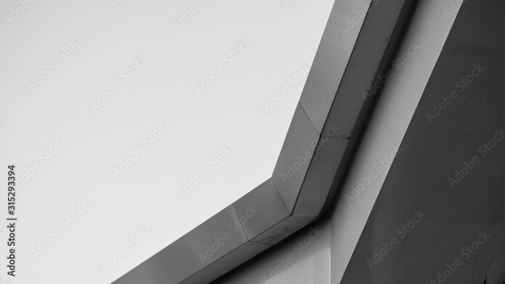 Fototapete abstract background architecture lines. modern architecture detail