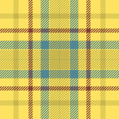 Tartan scotland seamless plaid pattern vector. Retro background fabric. Vintage check color square geometric texture.