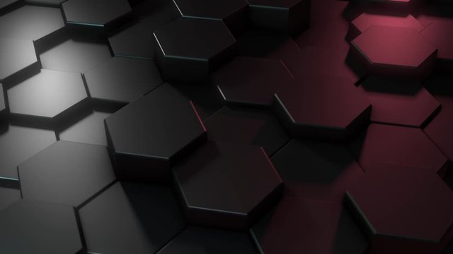 Hexagonal dark background render