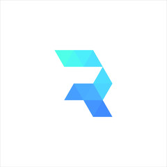 Naklejka premium Letter R logo icon design template elements