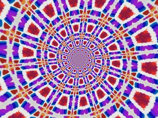 Colorful digital graphic kaleidoscope symmetry mandala style in laser light sunray trial pattern, Tie Dye , spiderweb art abstract background for art projects, banner, business,   card, 3D, template