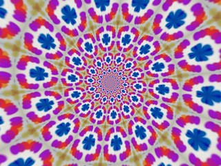 Colorful digital graphic kaleidoscope symmetry mandala style in laser light sunray trial pattern, Tie Dye , spiderweb art abstract background for art projects, banner, business,   card, 3D, template