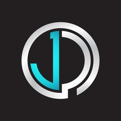 JC Initial logo linked circle monogram