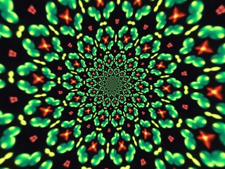 Colorful digital graphic kaleidoscope symmetry mandala style in laser light sunray trial pattern, Tie Dye , spiderweb art abstract background for art projects, banner, business,   card, 3D, template