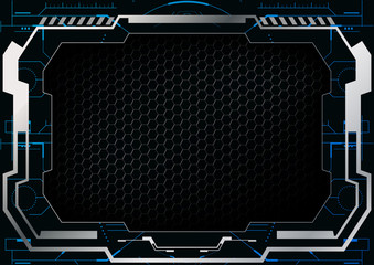 Futuristic background with modern frame.