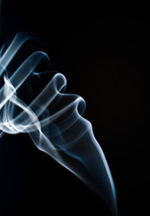 abstract smoke on black background