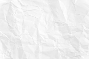 Paper texture Crumpled White.Top view.