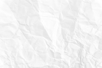 Obraz premium Tekstura papieru zmięty biały. Widok z góry.