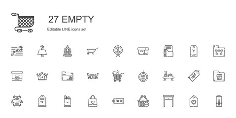 empty icons set