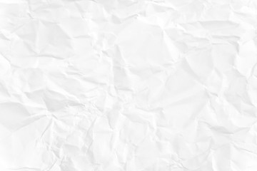 Paper texture Crumpled White.Top view.