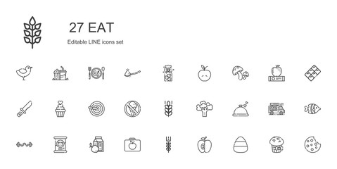 eat icons set