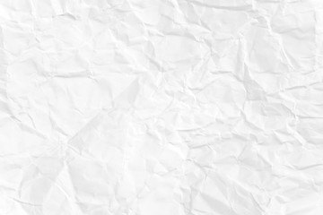 Paper texture Crumpled White.Top view.