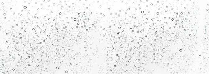 Rain drops on window glasses surface Natural Pattern of raindrops. Natural pattern of raindrops on white background for your design.