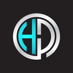 HD Initial logo linked circle monogram