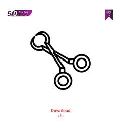 Outline scissor icon. scissor icon vector isolated on white background. Graphic design, material-design, healthcare icons, mobile application, logo, user interface. EPS 10 format vector