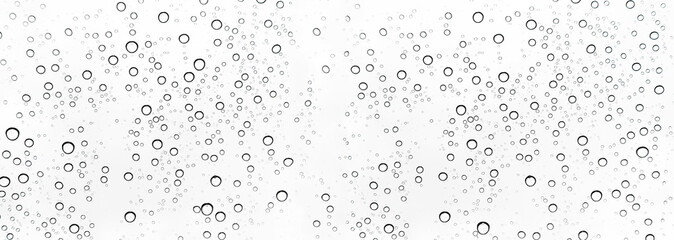 Rain drops on window glasses surface Natural Pattern of raindrops. Natural pattern of raindrops on white background for your design.