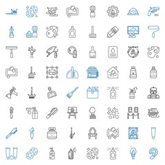 brush icons set