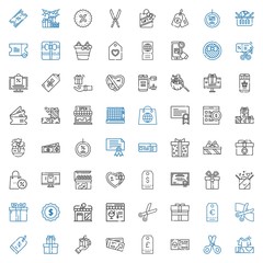 coupon icons set
